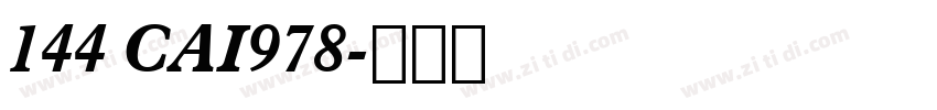 144 CAI978字体转换